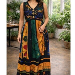 Artisan Boho Maxi Dress ✨